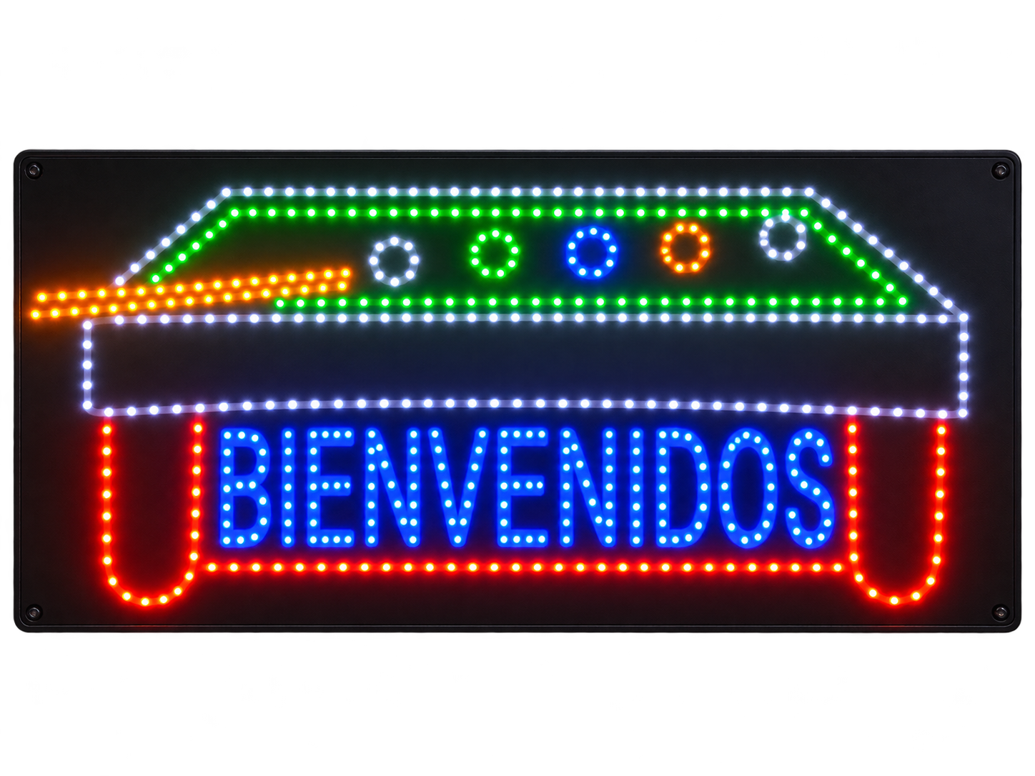 Aviso LED de Bienvenidos