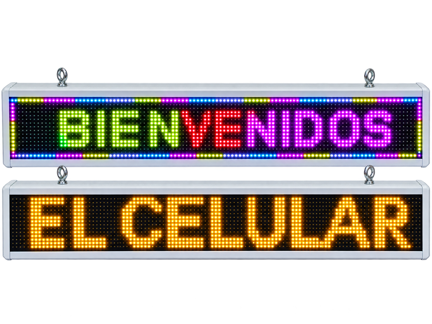 Letreros LED apilados