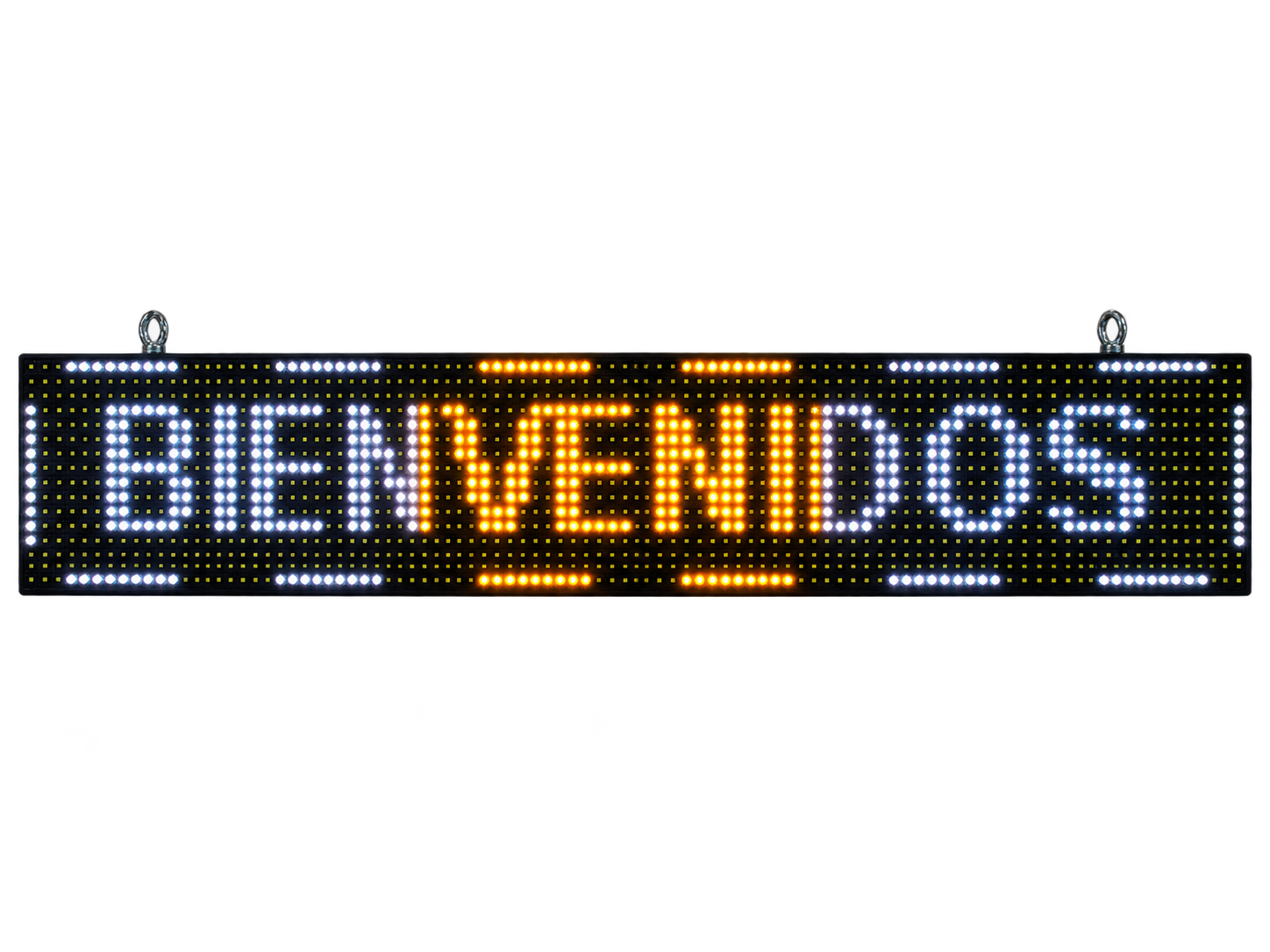 Pasamensaje LED bienvenidos bicolor